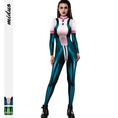 China Breathable My Hero Academia 3D Digital Printed Overalls Casual Pants European And American Skinny Sports Pants Apparel for sale