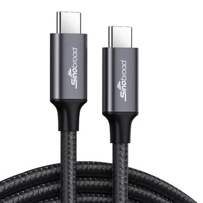 China Speed ​​Quick Charging Type C To Type C 3.1 Male Cable Nylon Braided Cord Quick Charging PD 60W 1m 2m 3m 5 Core for sale