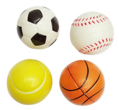 Chine Réduit le stress Des couleurs variées Boules de stress en PU 6,3 cm Taille Logo personnalisé à vendre