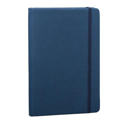 China Engraved Logo Hardcover A5 Office PU Notebooks With Elastic Closure for sale