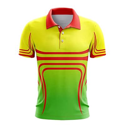 China Op maat gemaakt snel droog polyester polo shirt gepersonaliseerd ontwerp reguliere maten Te koop