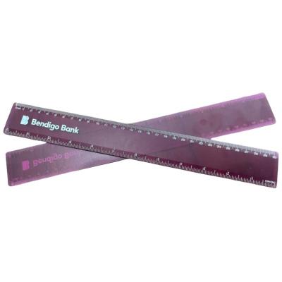 China Custom Made 30cm Plastic PS Ruler For Office Or School for sale