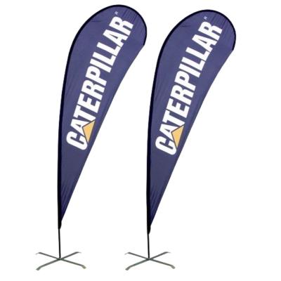 China Exhibition Tear Drop Shape Flying Banners Custom Printed Different Size Available for sale