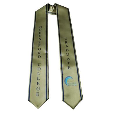 China Full Colour Printed Polyester Stoles For Graduation Honor Custom Made for sale