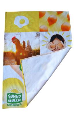 China 180gsm 240gsm Full Color Printed Cotton Tea Towels For Promotion for sale