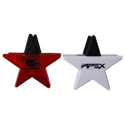 China Promotional Plastic Star Shape Magnet Clip For Classroom Or Office for sale