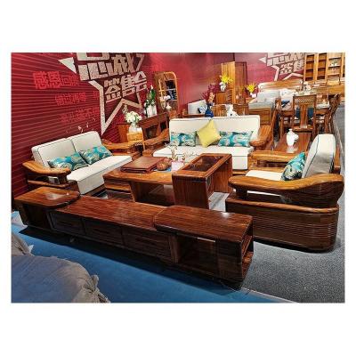 China Other Luxury Solid Wood Frame Sofa Home Furniture Modern Style Commercial 2 Seats Sets for sale