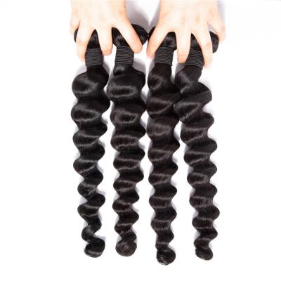 China 10A 11A Grade Loose Wave Virgin Deep Wave Loose Cuticle Aligned Raw Brazilian Hair Bundles Hair Product Hair Weave Extension for sale