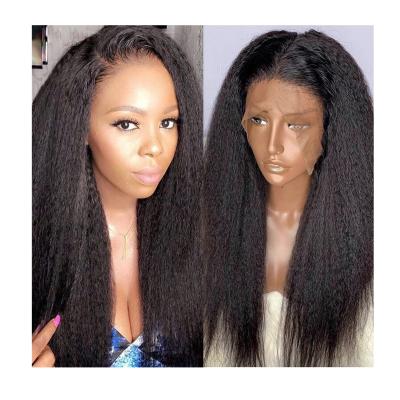 China Wholesale Raw Brazilian Yaki Yaki Hd Full Lace Frontal Wig Curly Straight Brazilian Virgin Aligned Hair Lace Front Wigs For Black Women for sale