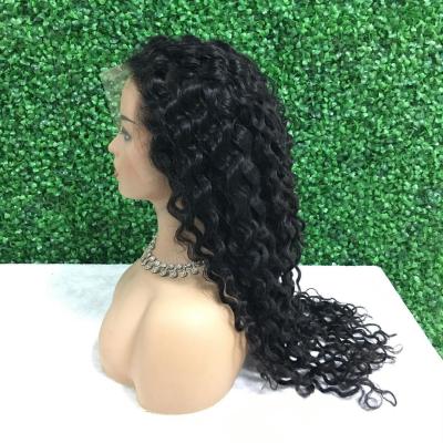 China Raw Indian Virgin Cheap Deep Wave Loose Deep Wave Cuticle Aligned Human Hair Hd Full Lace Front Wig Transparent Lace Frontal Wig For Women for sale