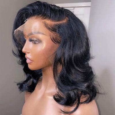 China Cheap Raw Full Virgin Brazilian Human Hair 360 Hd Body Wave Body Wave Transparent Lace Frontal 360 Lace Front Wig For Women Hair for sale