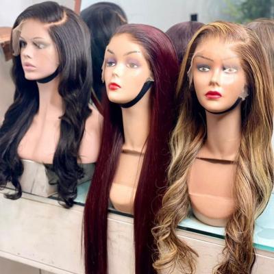 China Cheap Transparent Human Hair For Hd Lace Front Wig Human Hair 360 Lace Frontal Virgin Indian Hair Full Body Wave Wigs for sale