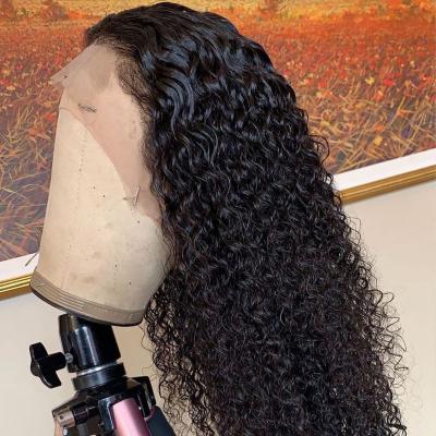 China 100% Virgin Hair 100% Hd Full Lace Front Wig For Black Women Full Lace Wig Peruvian Raw Transparent Deep Wave Hair 360 Full for sale