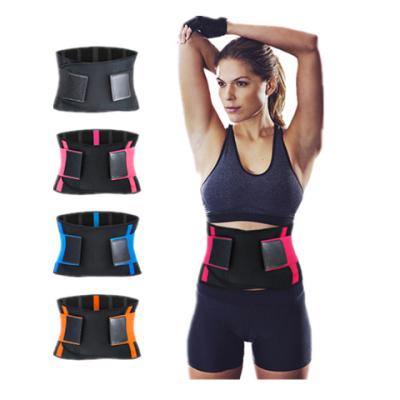 China Durable Adjustable Back Trainer Waist Support Waist Trimmer Belt Sweat Belt for Sports Gym Fitness Weightlifting Belly Slim Belts for sale