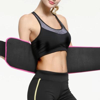 China Weight Loss Band Sweat Belt Waist Brace Trainer Adjustable Back Waist Trimmer Awesome Sweat With Pocket Slimming Body Diet for sale