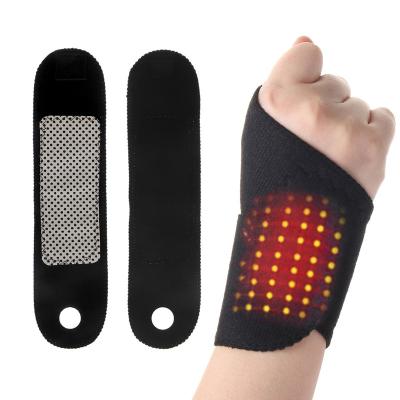 China Professional Far Infrared Wrist Brace 2PCS Protective Sports Self-Heating Belt Durable Wrist Magnetic Therapy Pads Braces for sale