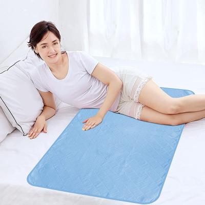 China Reusable Washable Adult Bed Pad Urine Absorbent Incontinence Plain Weave Underpads For Men And Women for sale