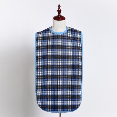 China Washable Apron Clothing Tartan Adult Protector Bib Top Cleaning Bibs for sale