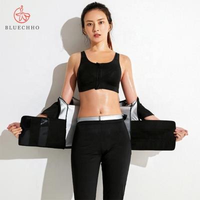 China Body Shaper Shape Wear Fitness Burner Breathable Female Fat Burning Perspiration Diet Sauna Fat Suites for sale