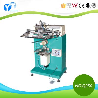 China Glass and plastic bottles screen printing machine YT-Q250 multifunctional semi automatic glass and plastic bottles silk screen printing machine for sale