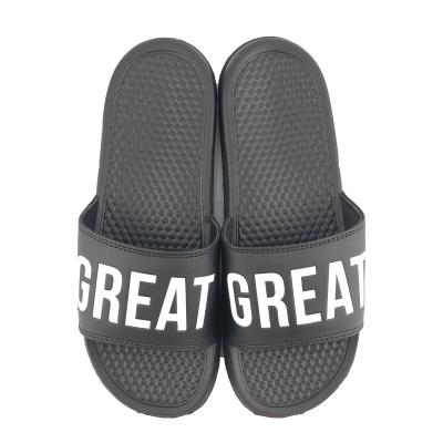 China CUSHIONING Summer Custom Men's Fashion Greatshoe Flat Sport Logo Slippers for sale