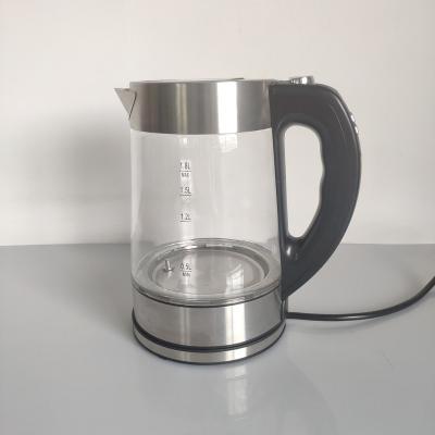 China Low Rotation Household Electric Kettle 1.8L Best Bule LED Water Boiling Kettle 360 ​​Degree Appliances Glass Digital Electric Tea Kettle Black SUS304 for sale