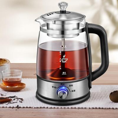 China New Low Rotation Electric Kettle 1.0L Glass Water Boiling Electric Kettle 360 ​​Degree Home Appliances Best Electric Kettle Tea Maker for sale