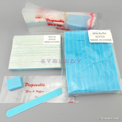 China Best Selling Disposable Wood + Emery Paper Products Manicure Kit for sale