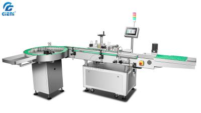 China GIENI Vertical Bottle Sticker Labelling Machine Labeler Machine For Bottles 90mm for sale