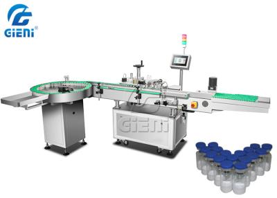 China Lyophilized Powder Bottle Labeling Machine 20-90mm Cosmetic Glass Vial Labeling Machine for sale