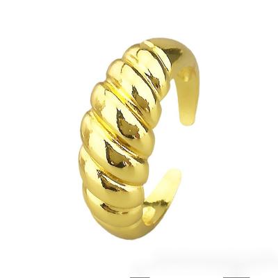 China CLASSIC Ins Design Temperament Fashion Crescent Ring Women's Irregular Trend Ring Jewelry for sale