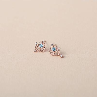 China Ins Style Romantic Cold Princess Joint Earrings Women 925 Silver for sale