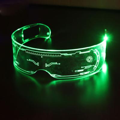 China Fashion LED Sunglasses Glass Lens Shade Carnival Glowing Main Character Is Used For Festival Halloween Bar Club Par Cosplay for sale