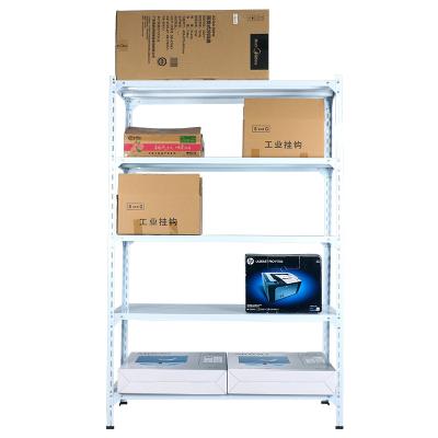 China Corrosion Protection High Quality Light Duty Storage Slotted Angle Iron Bin Racks Shelf Warehouse Racking for sale