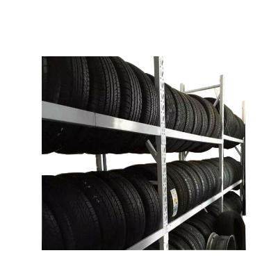 China Corrosion Protection Commercial Storage Shelf Defender Tire Rack Tires Display Racking Tire Racks For Warehouse for sale