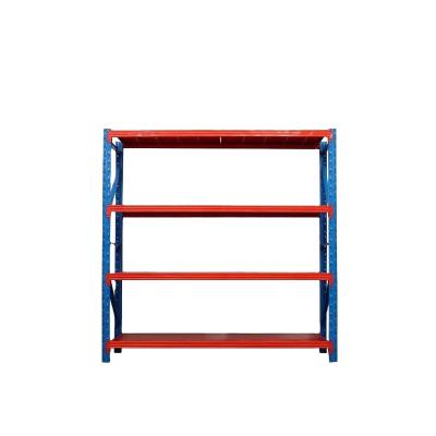 China Corrosion Protection Wholesale China Rack Manufacturer 4 Layer Metal Warehouse Storage Shelving Rack System for sale