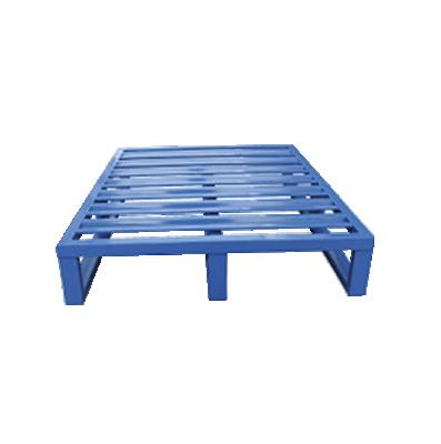 China 1200*1000*130 mm 4 Way Access Single Faced Heavy Duty 4 Way Warehouse Forklift Steel Metal Pallet for sale