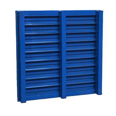 China Euro Single Faced Steel Pallet 1100*1100*130 Design , Cheaper Price Metal Pallet For Rack for sale