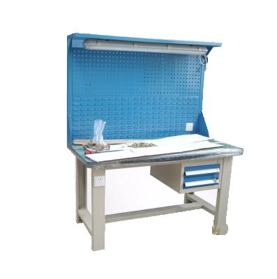 China Factory Workshop Electronic Industry ESD Workbench Metal Tool Wholesale Custom Work Bench With Drawers for sale