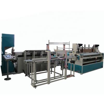 China Full Automatic Hotels Band Saw Roll Slitter For Toilet Paper Tissue Paper Rewinder for sale