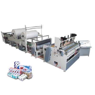 China Bath Tissue Roll Two Rack Machine For 100% Bathroom Tissue Production for sale