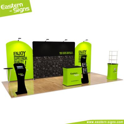 China Portable Tension Fabric Portable Backdrop Display Free Standing Photo Booth for sale