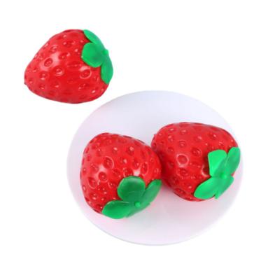 China Large fruit TPR pinch music toy fun decompression duct strawberry pinch music simulation easy special fruit decompression for sale