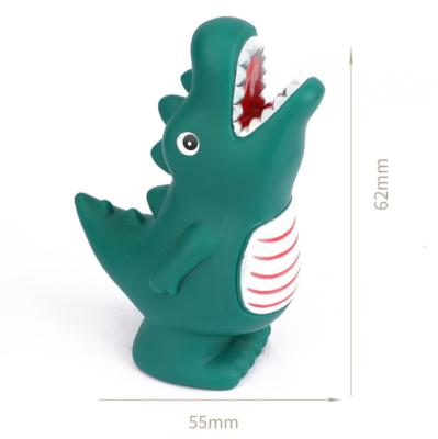 China Function Factory Wholesale Plastic Squeaky Animals Squeezed Big Soft Screaming Snarling Open Mouth Cute Dinosaur Toys for sale