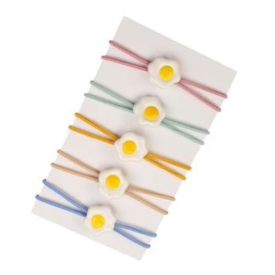 China Hair Accessories ZL195 RTS Colorful Poached Egg Shaped Hair Accessories Headbands For Kids Hair Band for sale