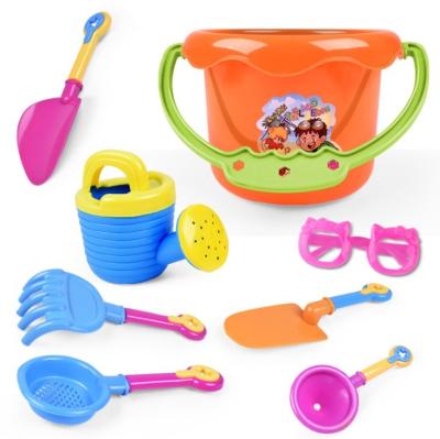 China Beach Toys H147 Kids Sand Beach Toys Castle Shovel Bucket Shovel Sandbox Rake Water Tool Kit Molds Funny Tools Non-Toxic And Durable Beach for sale