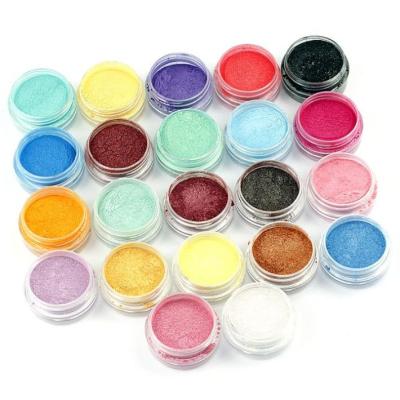 China New 2020 ZL258 Color Pigment Powder Nail Glitter DIY Material Eco - Friendly Mud Accessories Pearl Pigment for sale