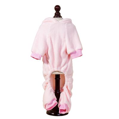 China Sustainable Bunny Styling Pet Warm clothes Fastened with Touch Fastener Dog Winter clothes warm jumpsuit for sale