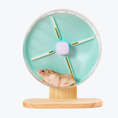 China Stocked Hamster Exercise Wheel Stand  Running Wheel Base Holder Hamster Treadmill Support Wood for sale