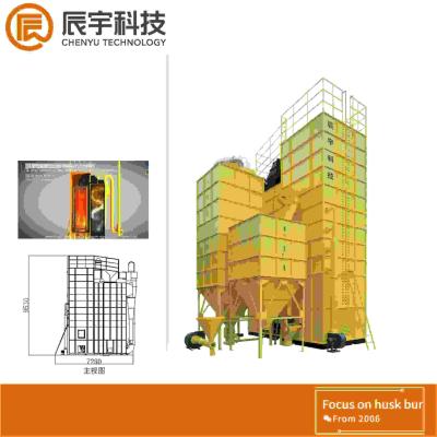 中国 殻の自動温度調整システムとの21.15kw生物量の炉15.4m3 25T 販売のため